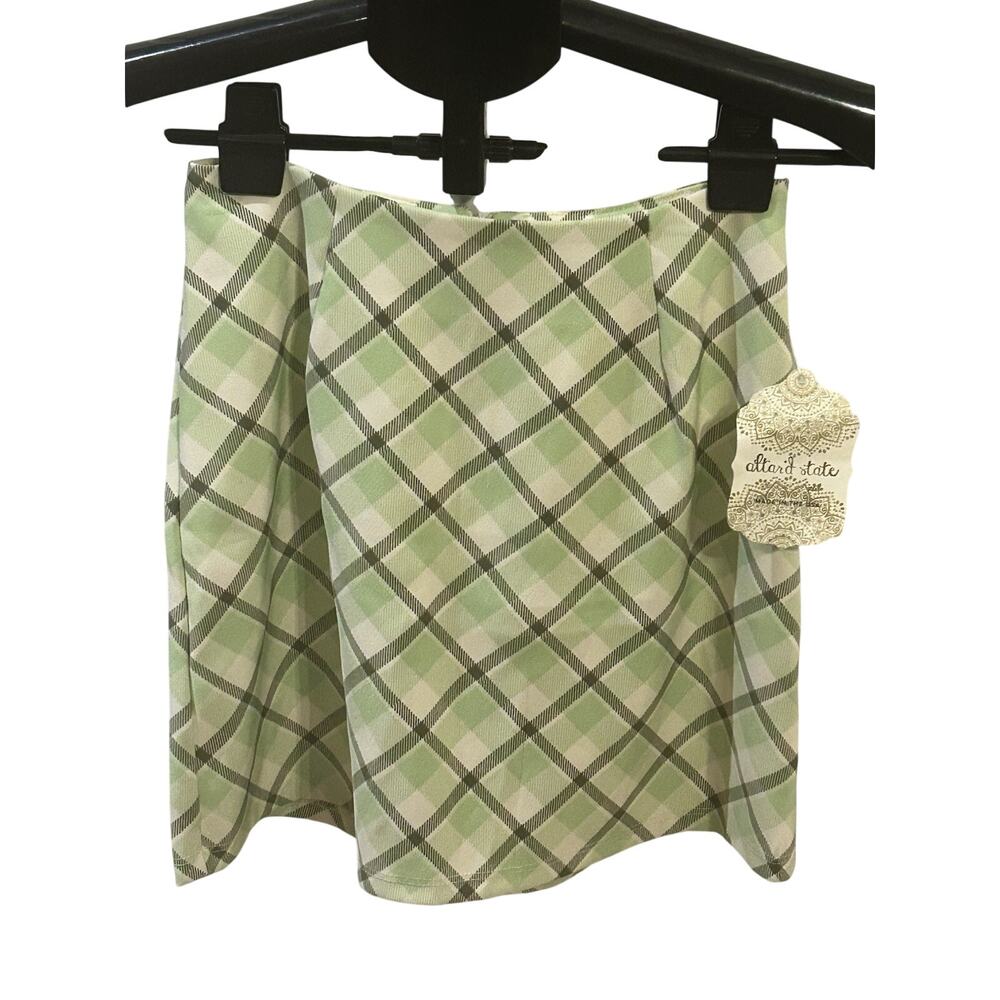 NWT Altar'd State Plaid Mini Skirt size XS